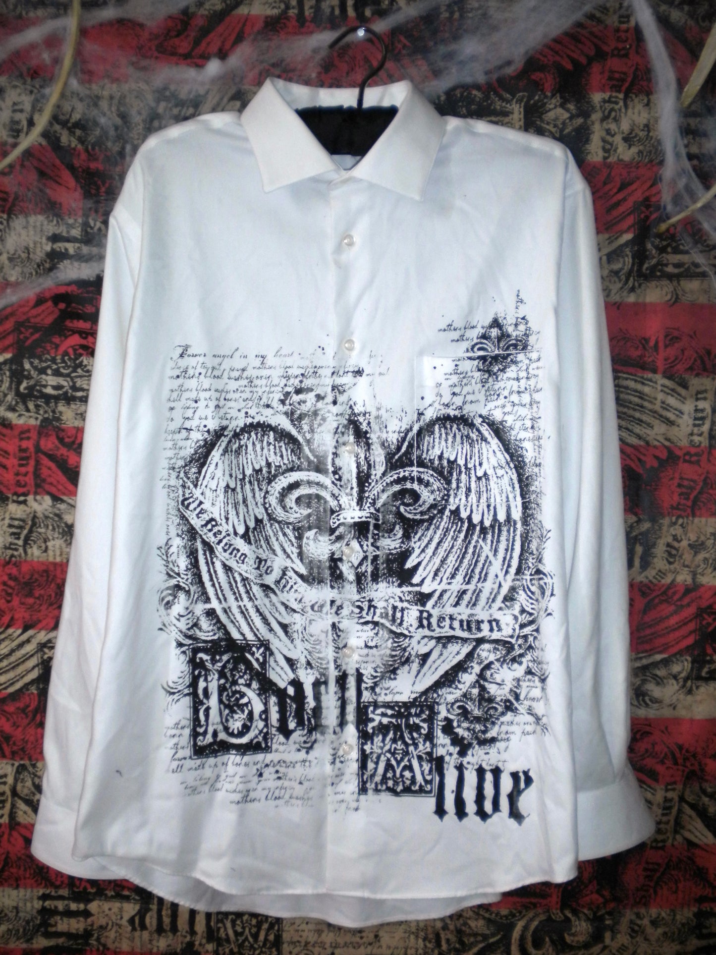Born Alive White Button Up