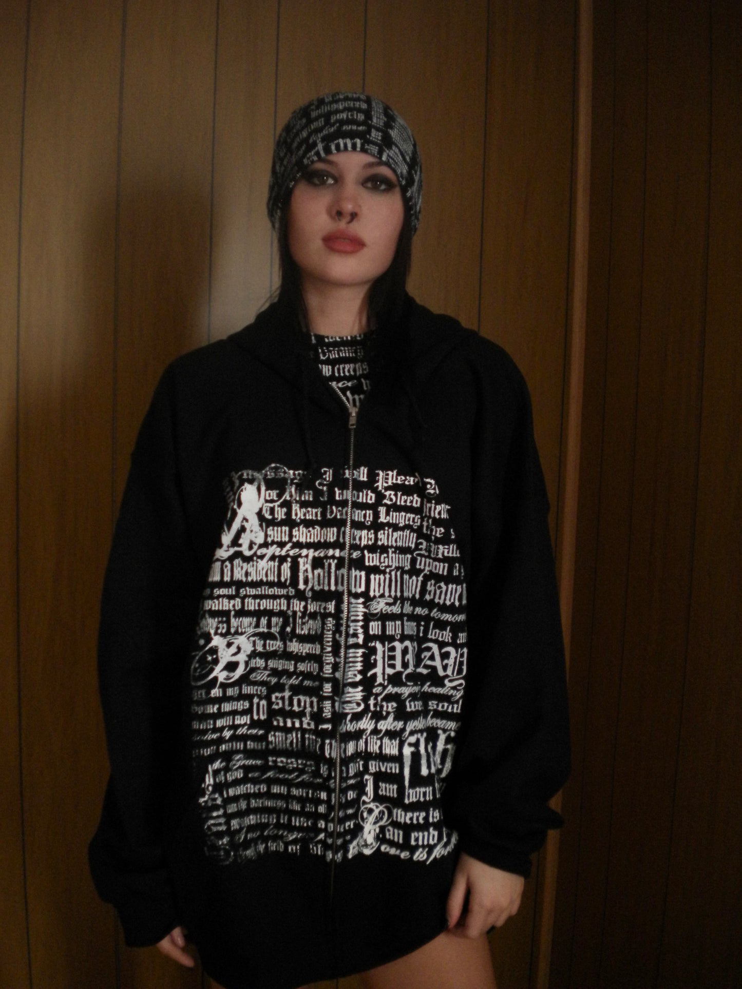 Pray Flesh Tears Black Hoodie