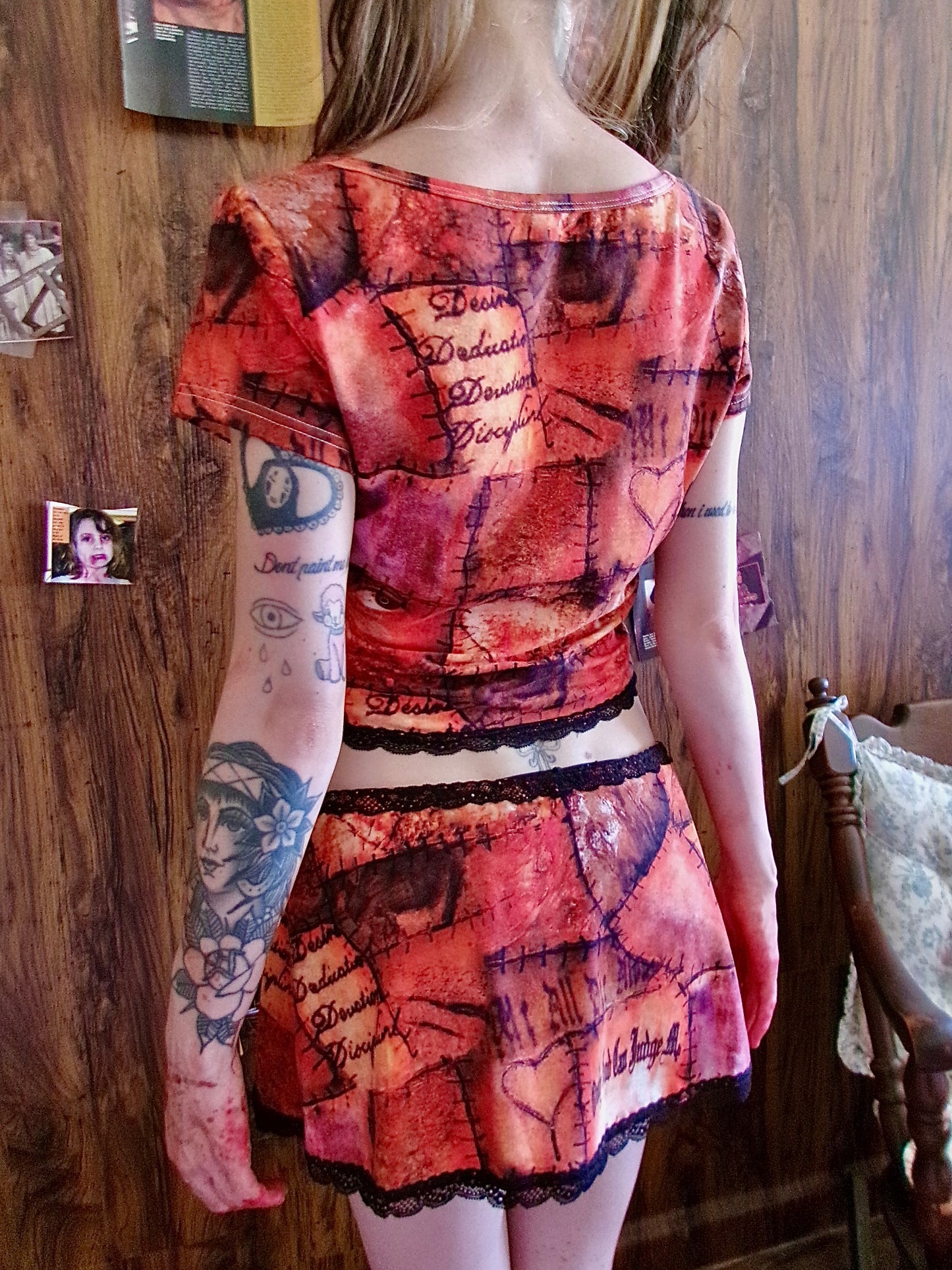 All Flesh Rots Mini Skirt