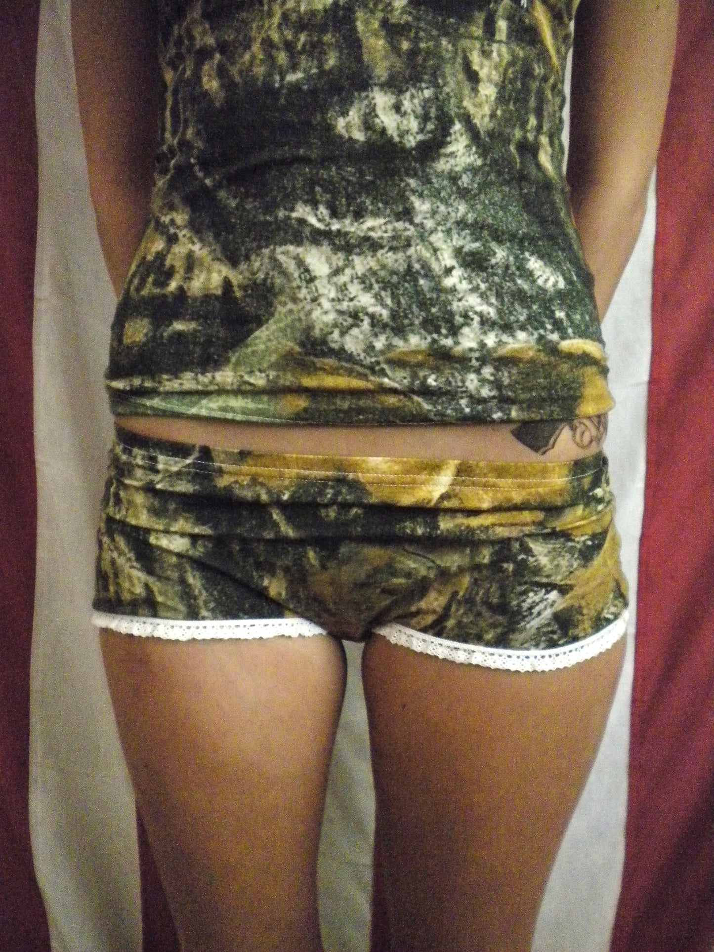 PREORDER Camo Gun Angel Mini Shorts