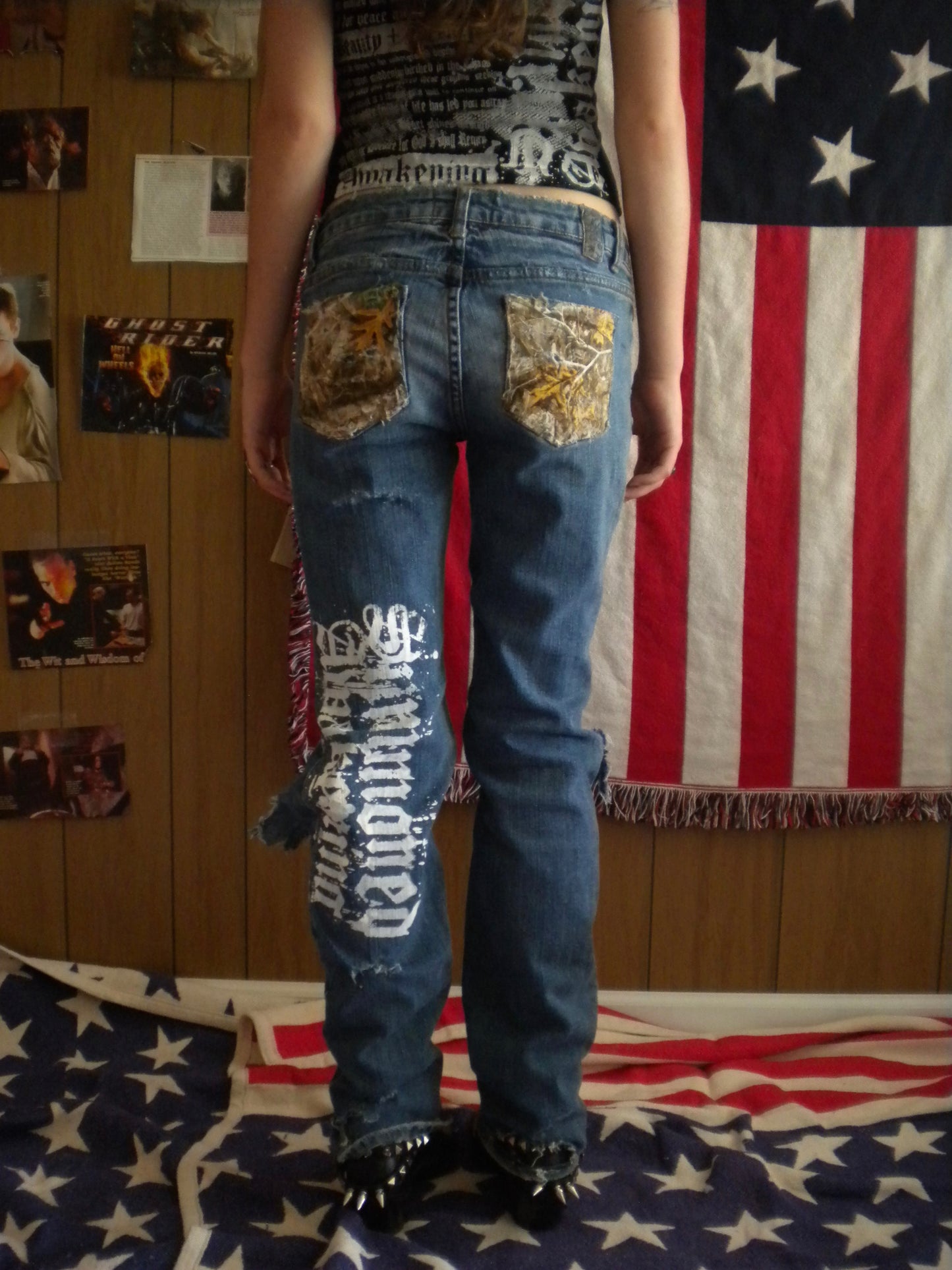 1/1 Summoned Awakening Distressed Jeans Size 30