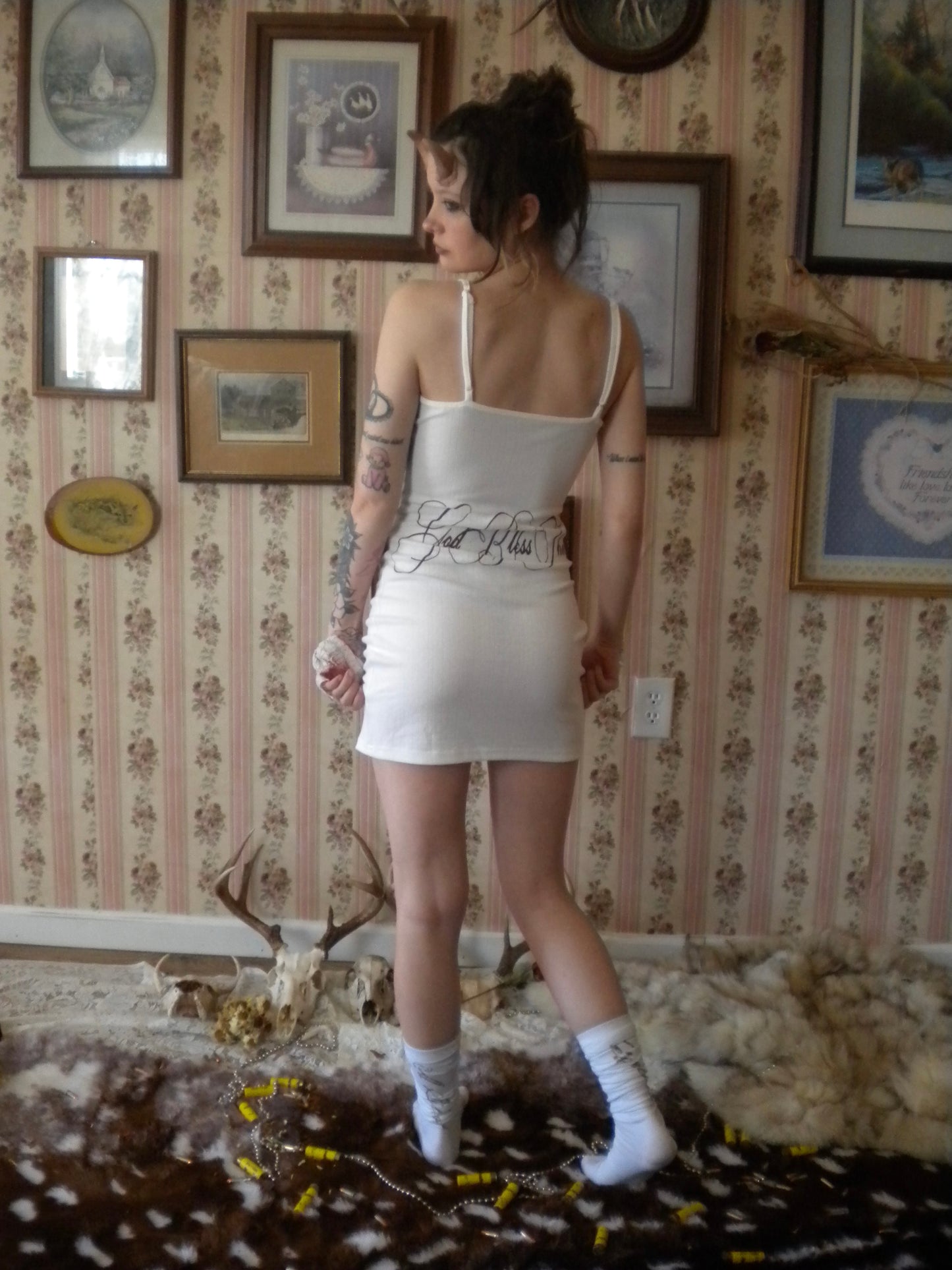 Fawn Prayer Pointelle Dress