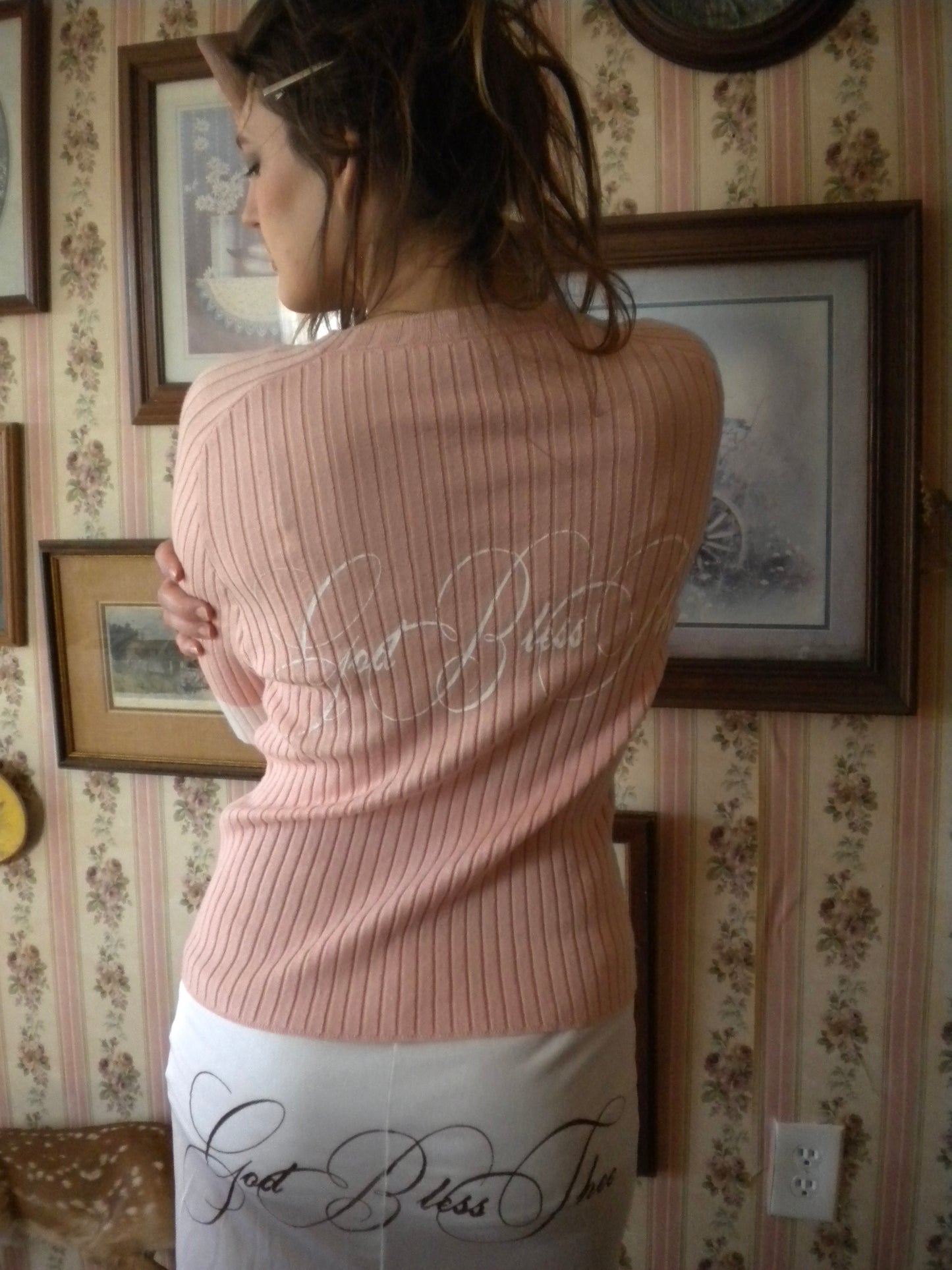 1/1 Fawn Prayer Pink Sweater