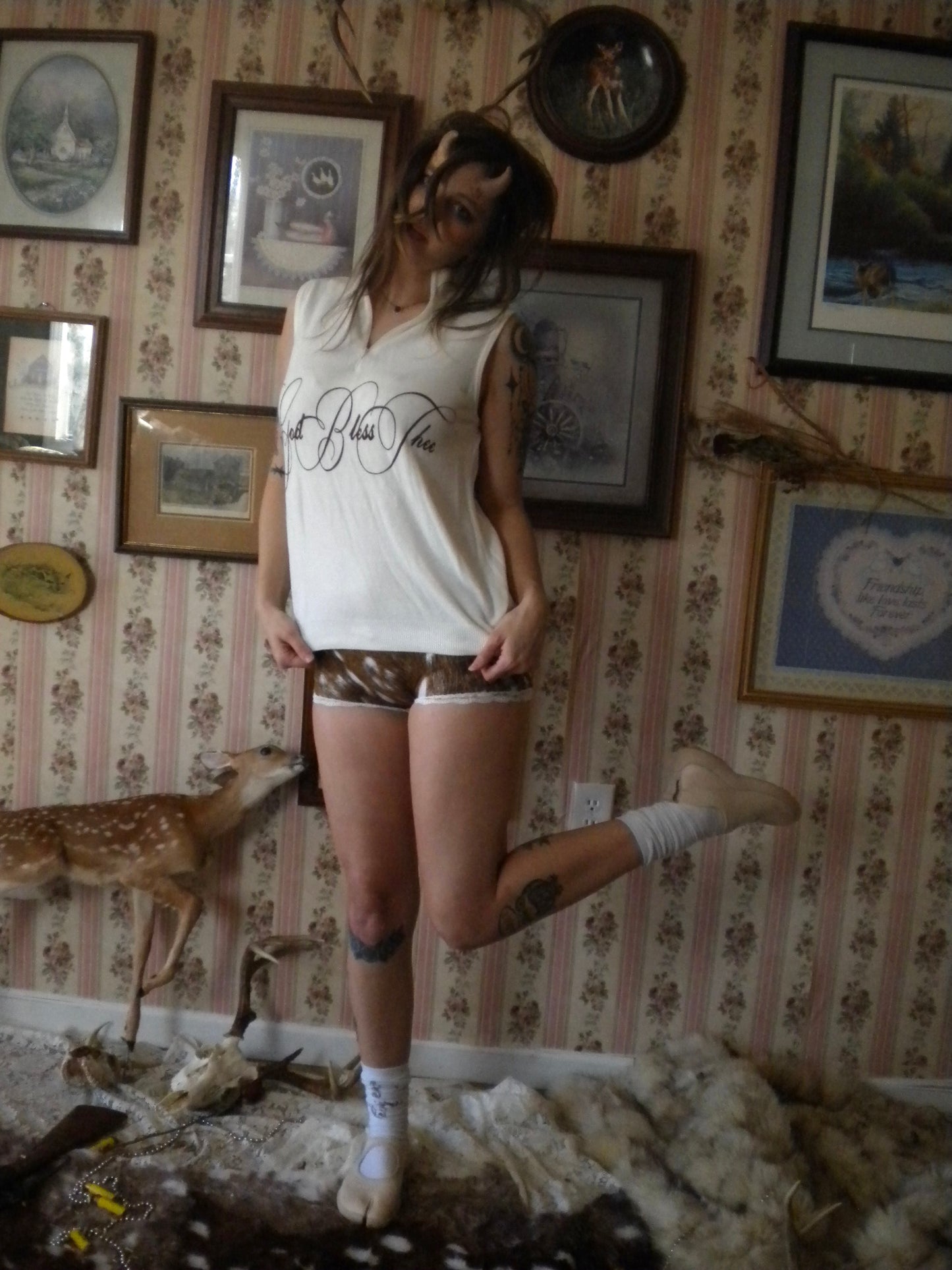 1/1 Fawn Prayer Vest Sweater