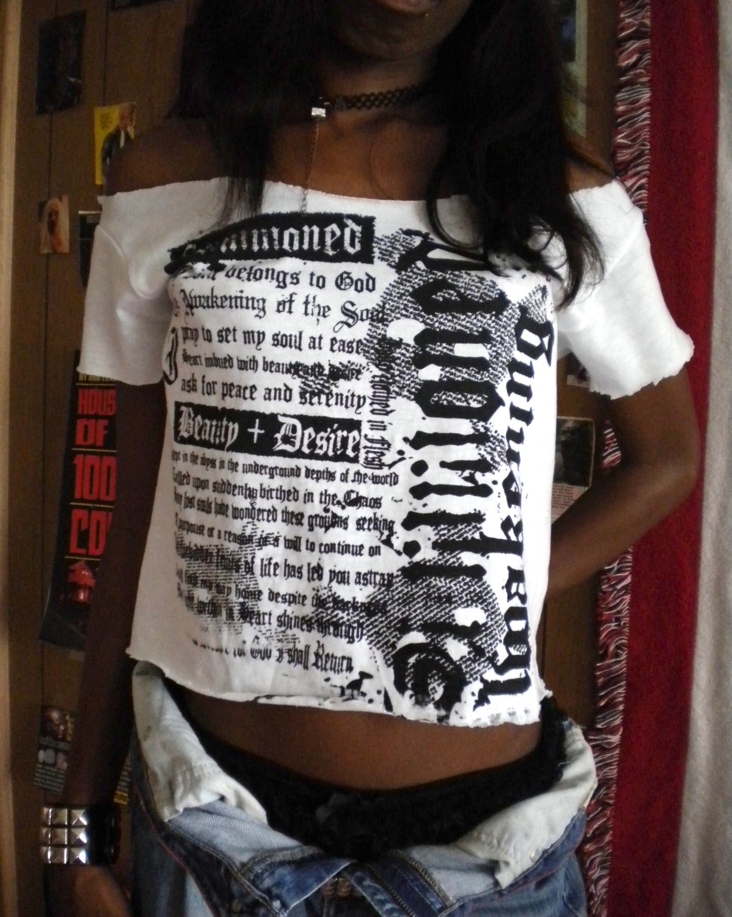 Summoned Awakening Off Shoulder Crop Top