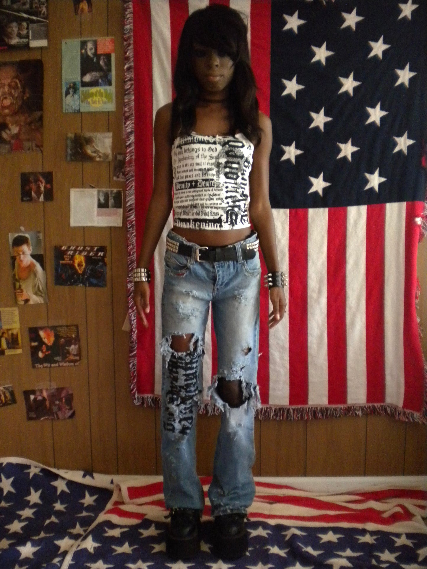 1/1 Summoned Awakening Distressed Jeans Size 30