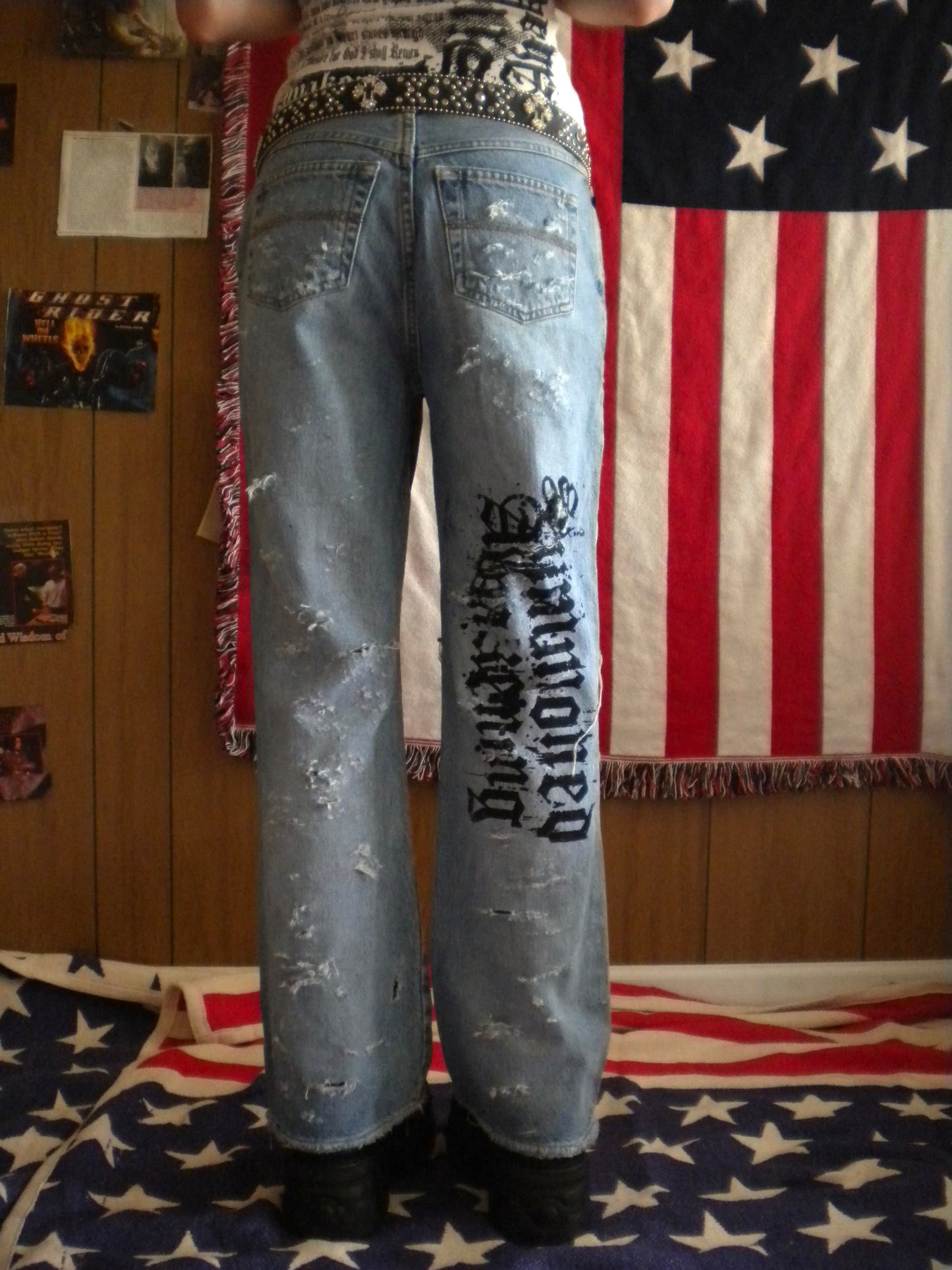 1/1 Summoned Awakening Distresssed Jeans Size 29.5