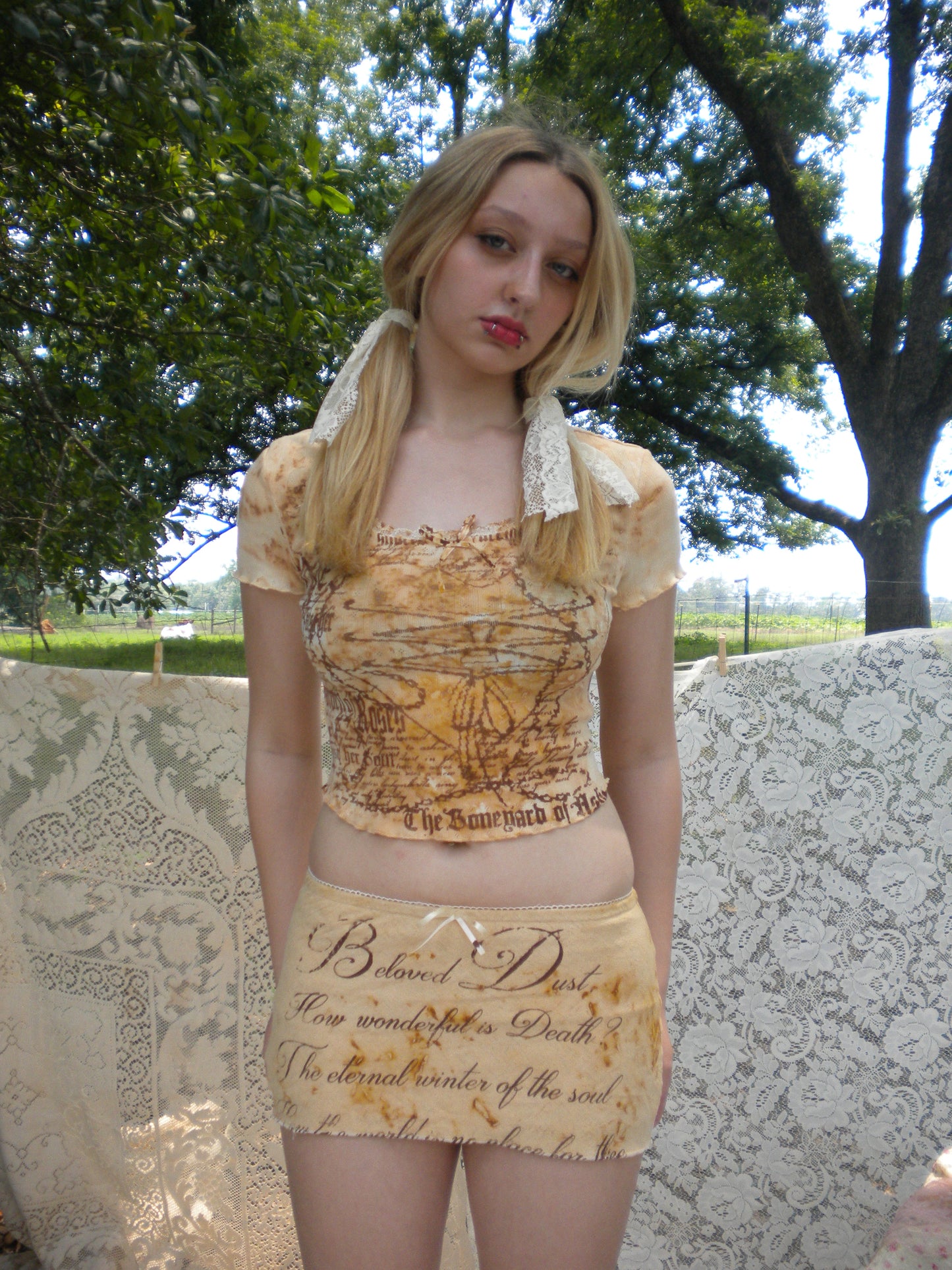 Rust Dyed Boneyard Ashes Top