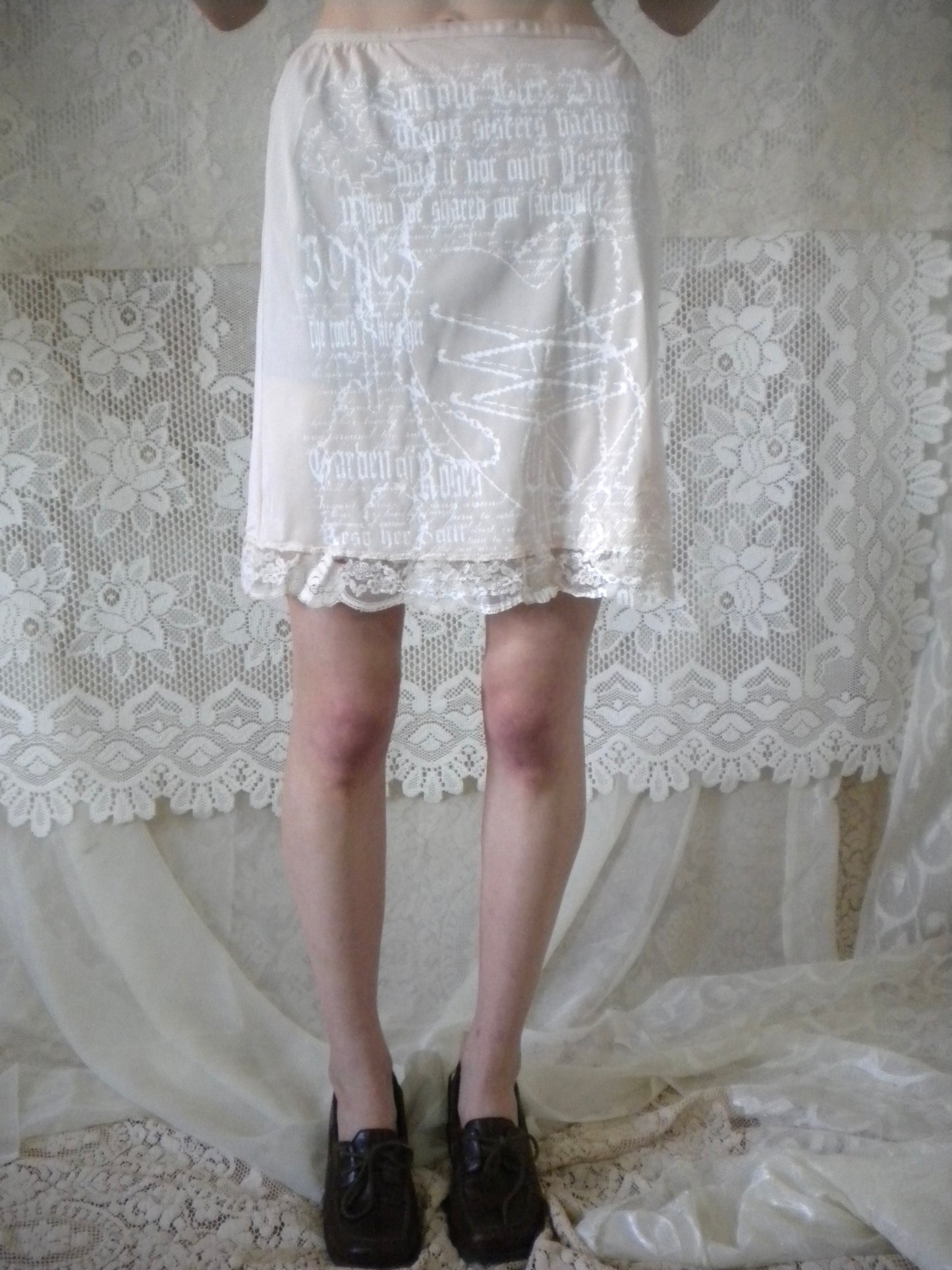 Boneyard Ashes Light Pink Mini Slip Skirt
