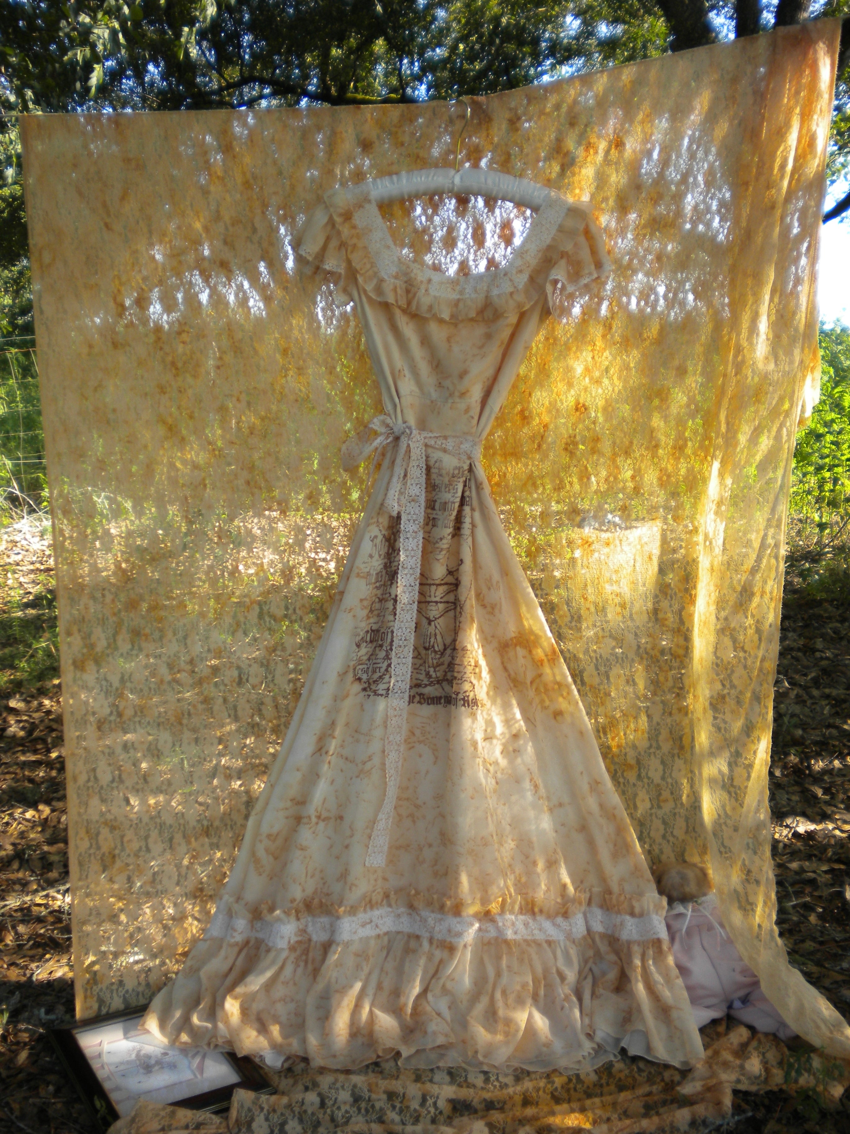 Boneyard Ashes Rust Dyed Vintage Prairie Dress – Bodycitated