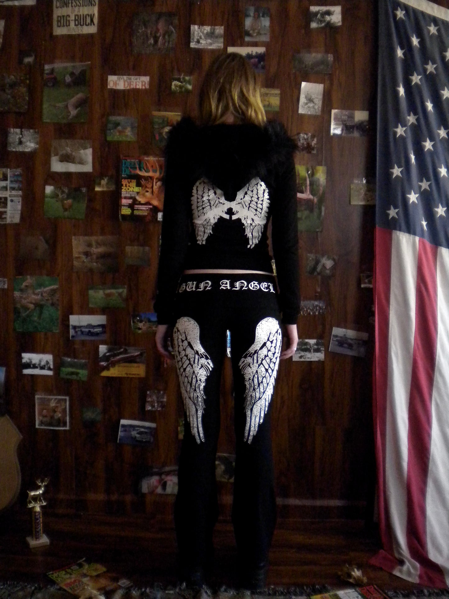 Gun Angel Low Rise Black Yoga Pant