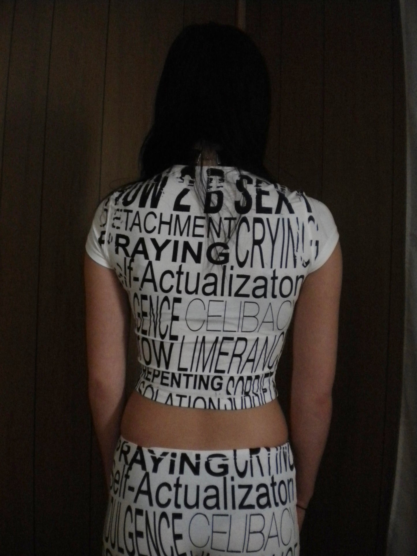 How 2 B Sexy White Baby Tee