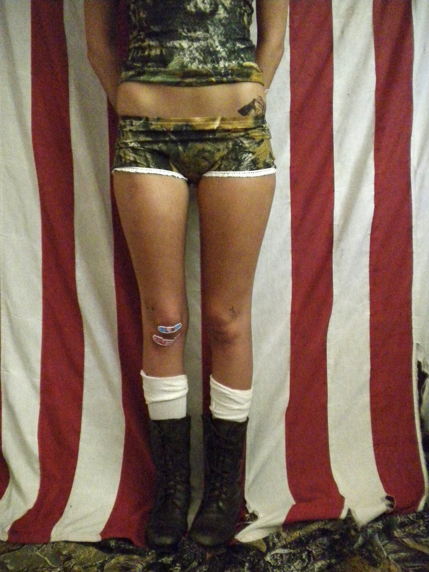 PREORDER Camo Gun Angel Mini Shorts