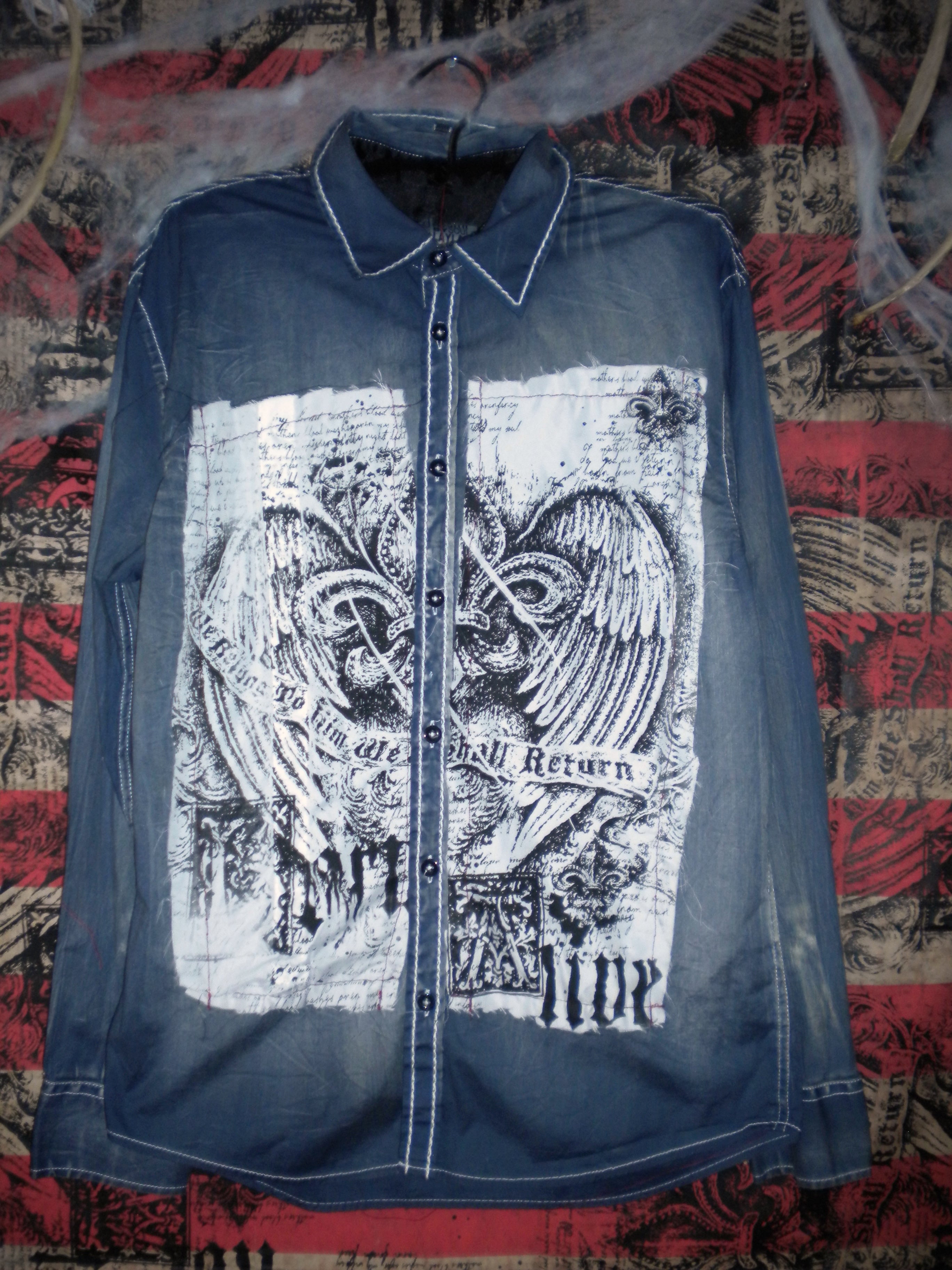 Alive Button Born Alive Stone Blue Wash Button Up – Bodycitated