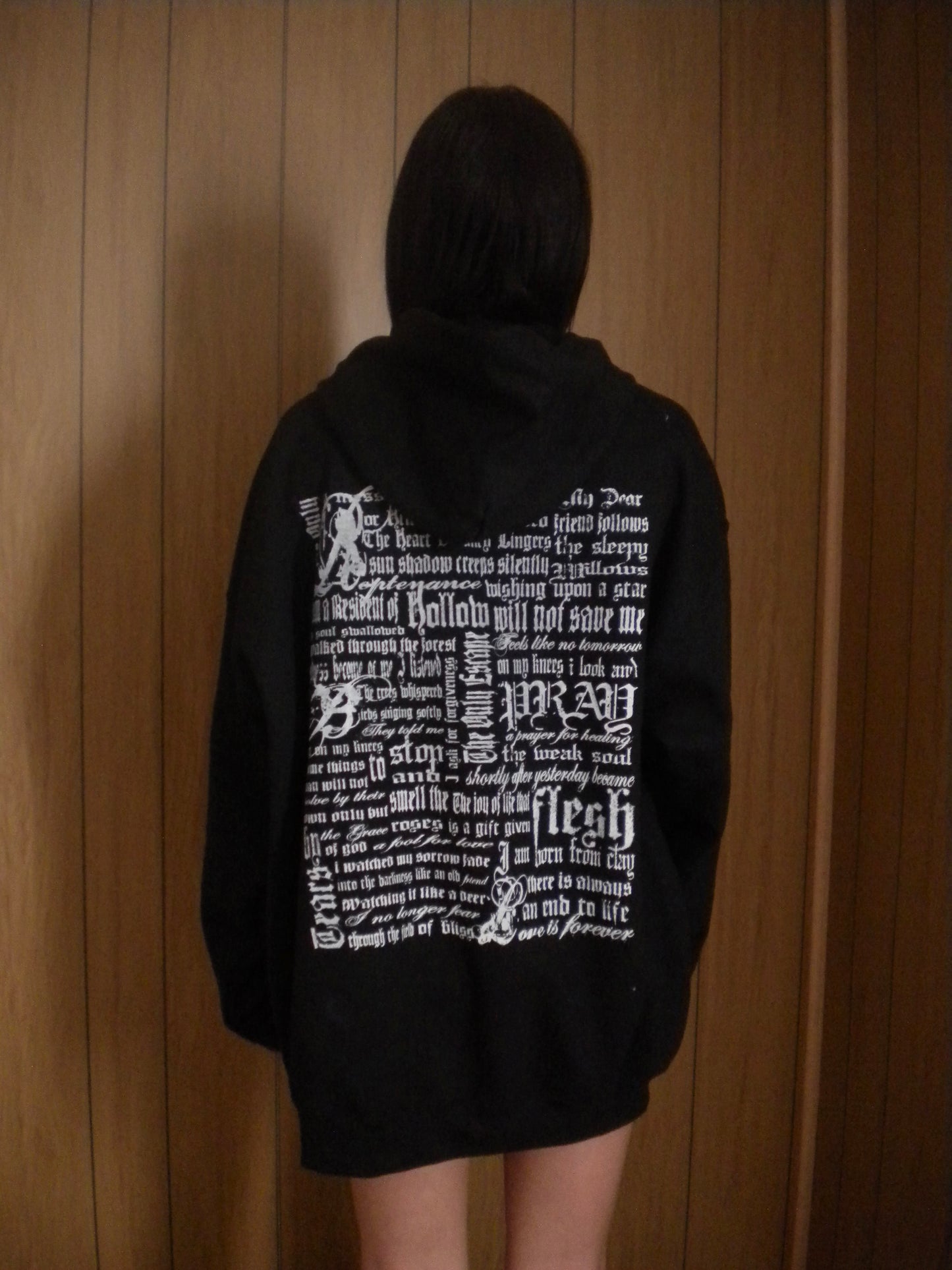Pray Flesh Tears Black Hoodie