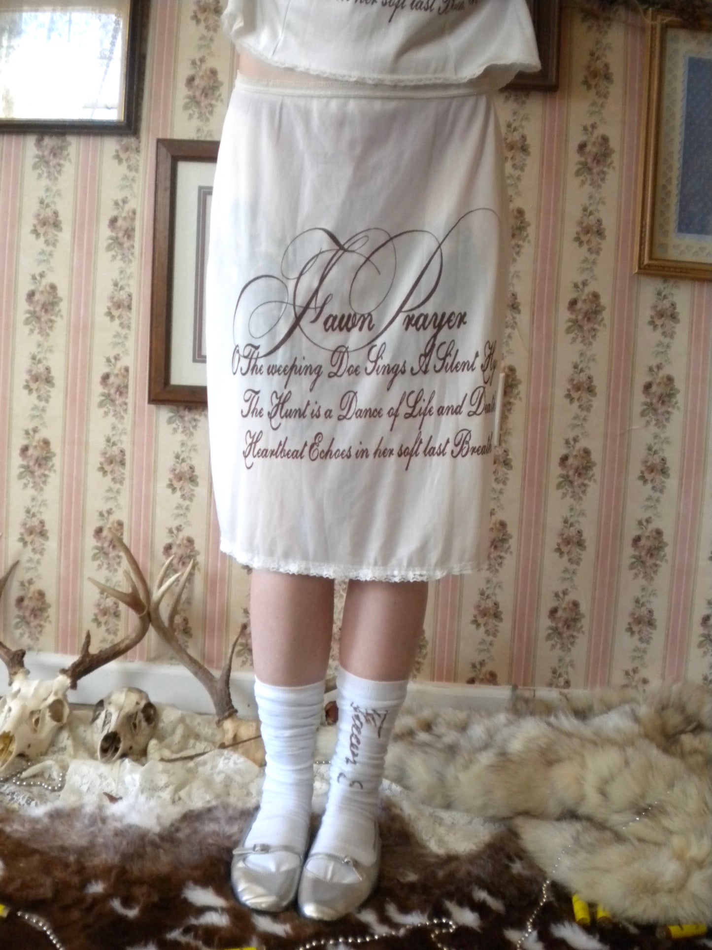 1/1 Fawn Prayer Slip Skirt Small