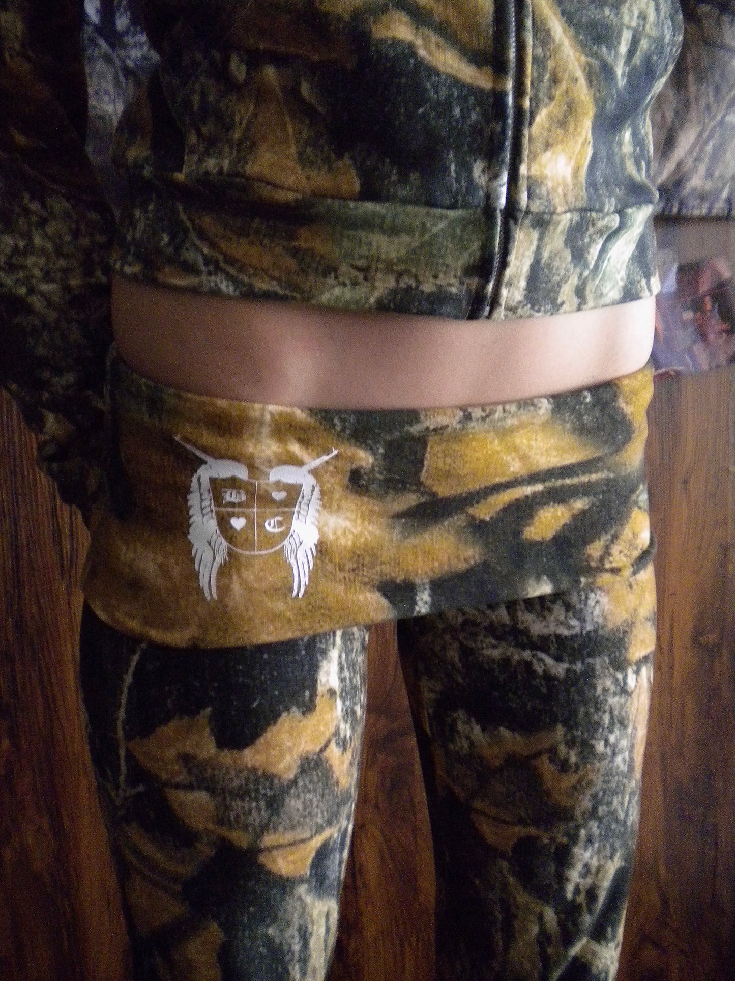 Gun Angel Camo Low Rise Yoga Pants