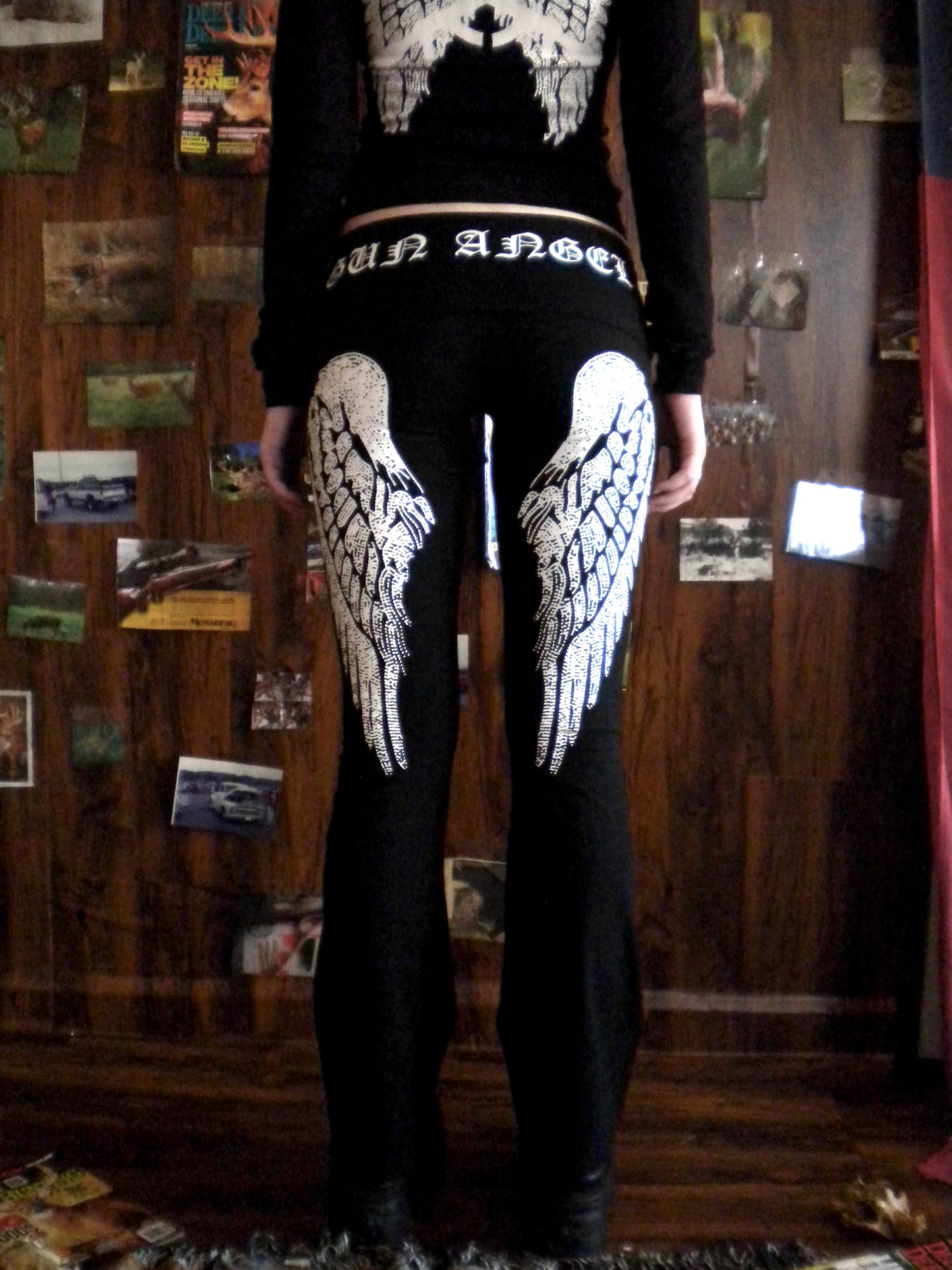 Gun Angel Low Rise Black Yoga Pant