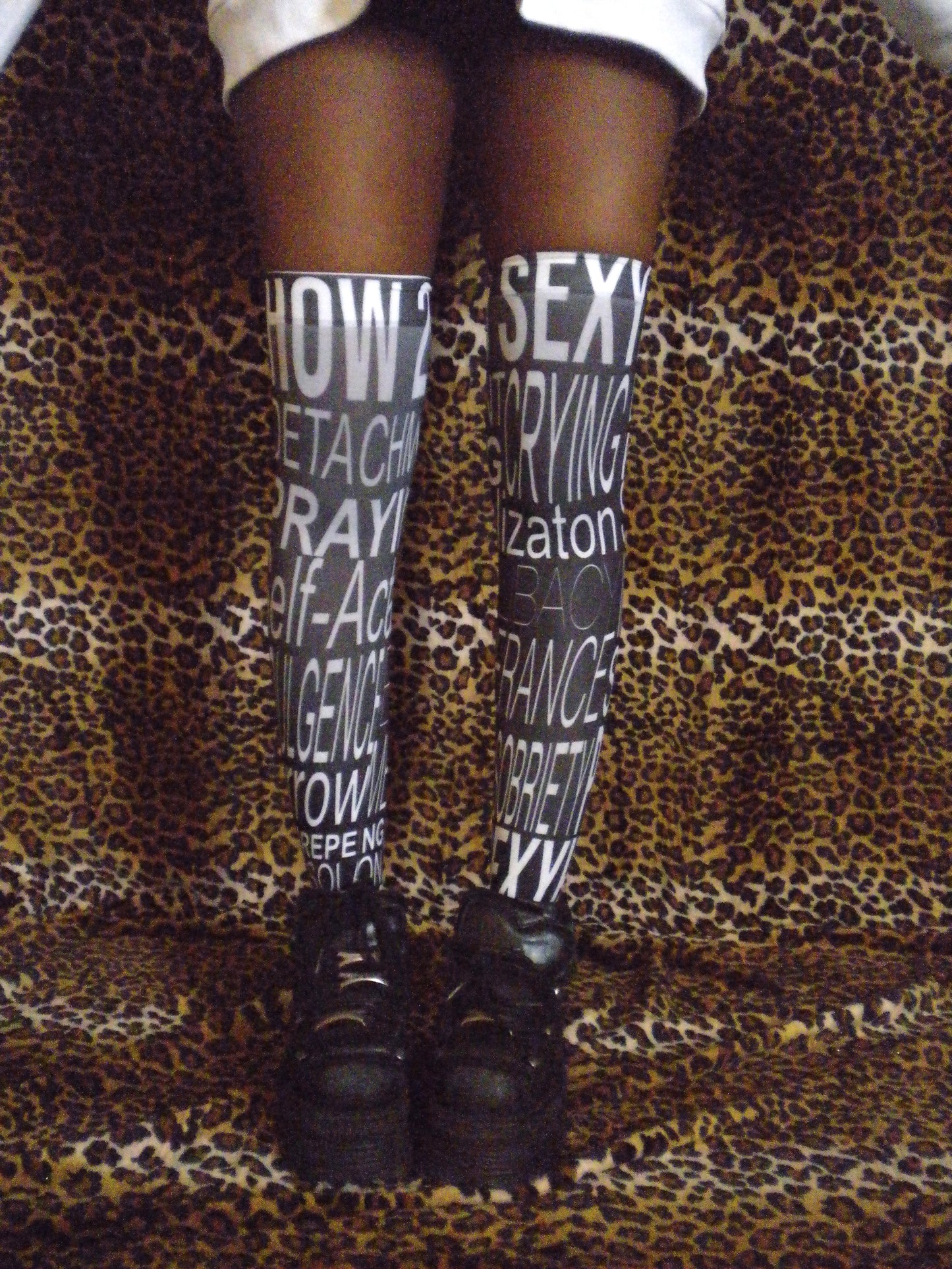 How 2 B Sexy Black Thigh High Socks