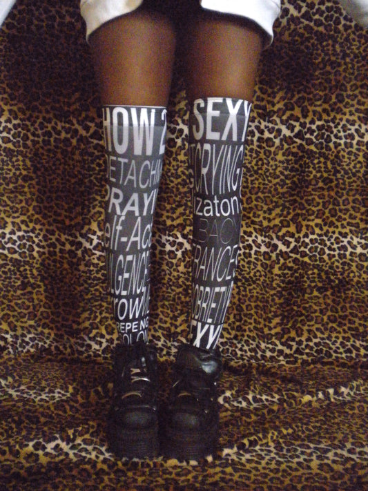 How 2 B Sexy Black Thigh High Socks