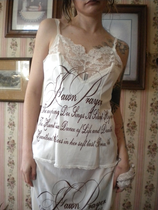 1/1 Fawn Prayer Slip Lace Cami