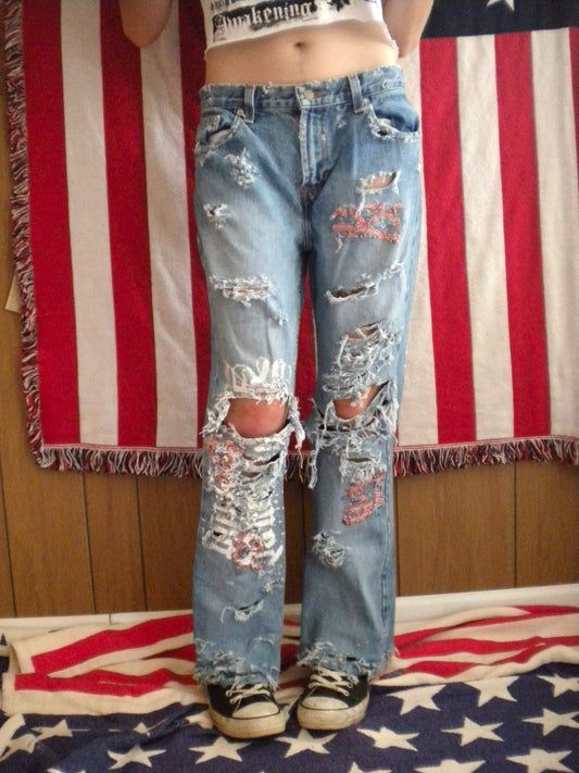 1/1 Summoned Awakening Distressed Jean Size 30