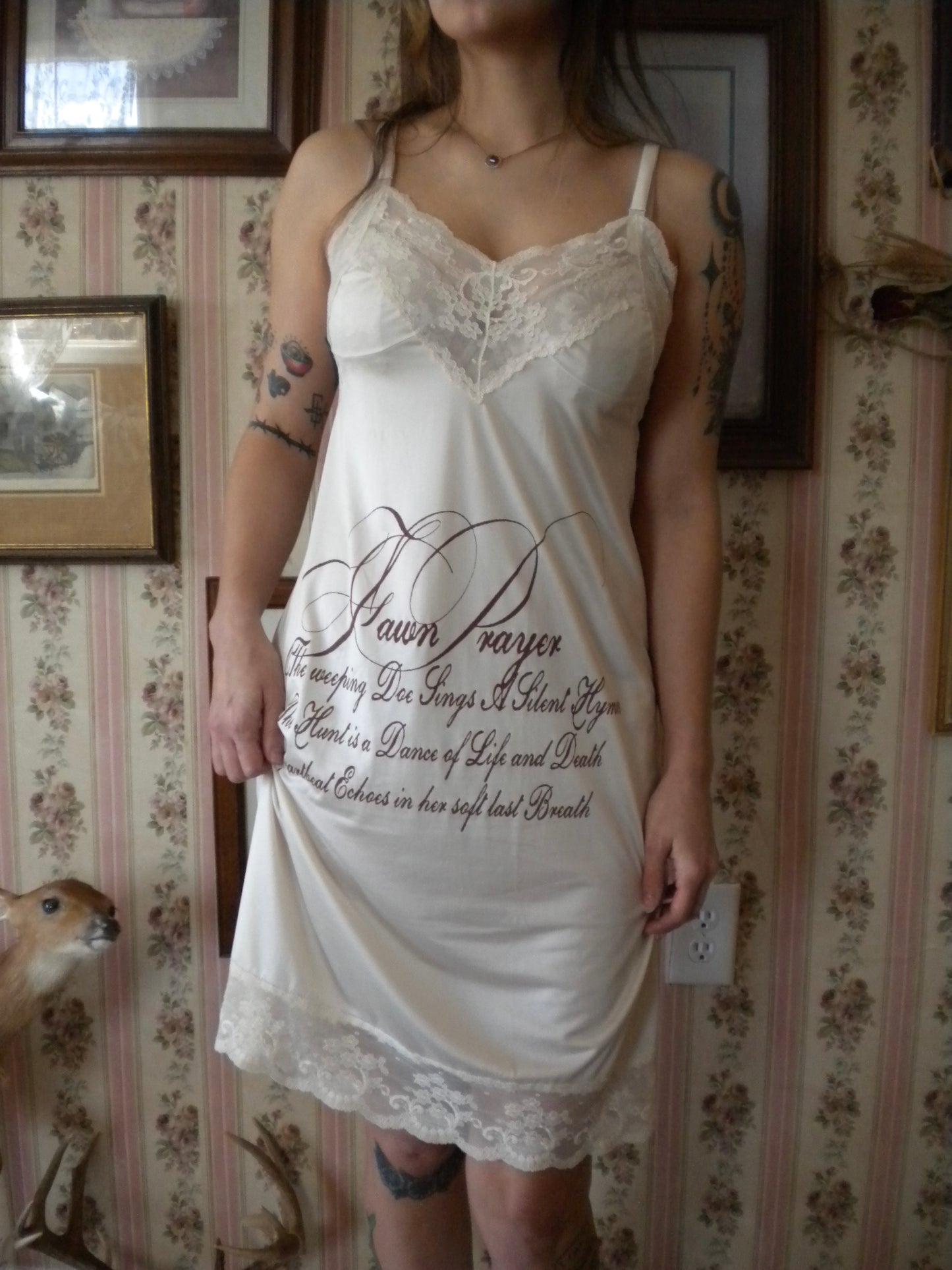 1/1 Fawn Prayer Slip Dress Medium