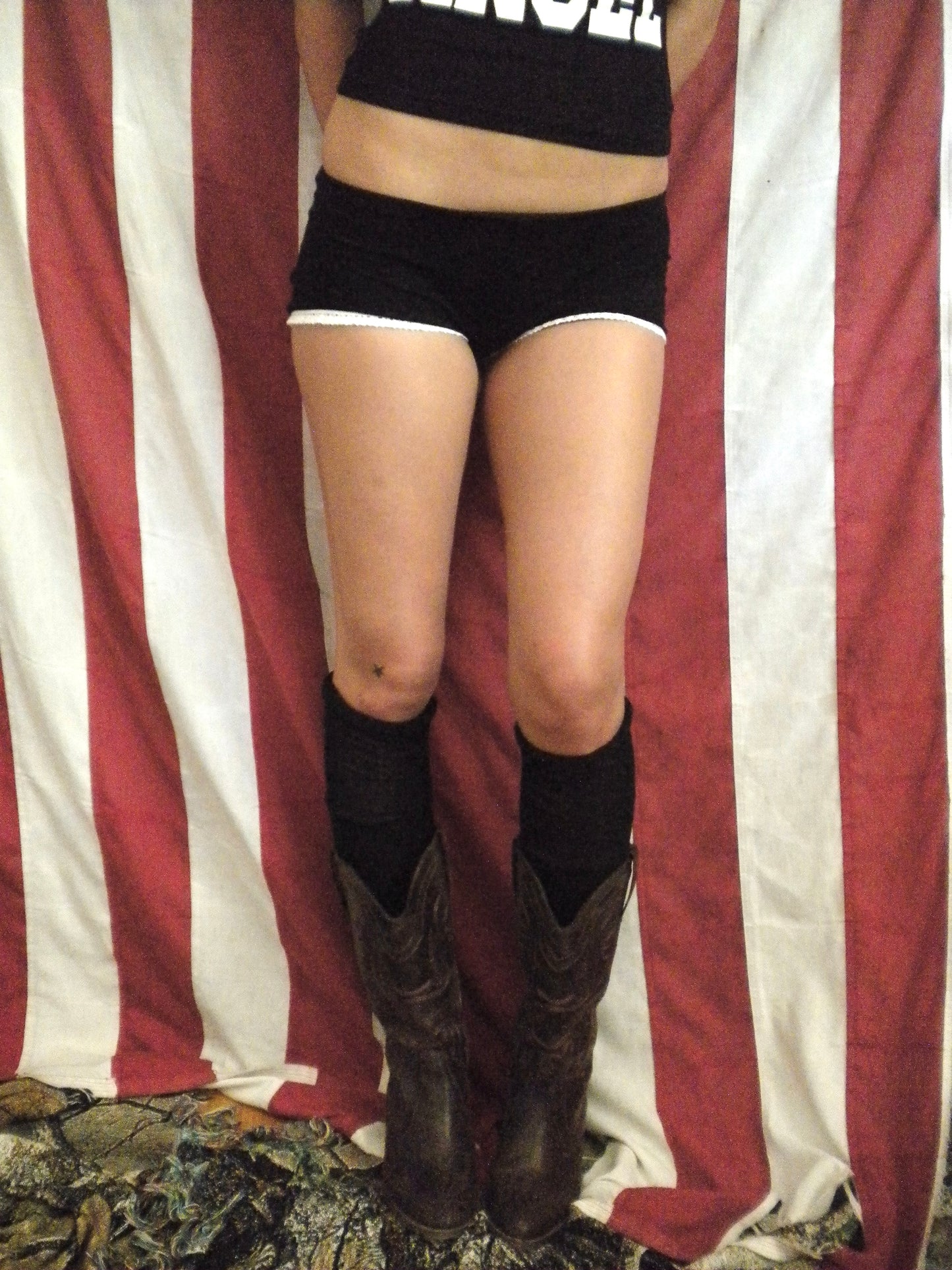 PREORDER Black Gun Angel Mini Shorts