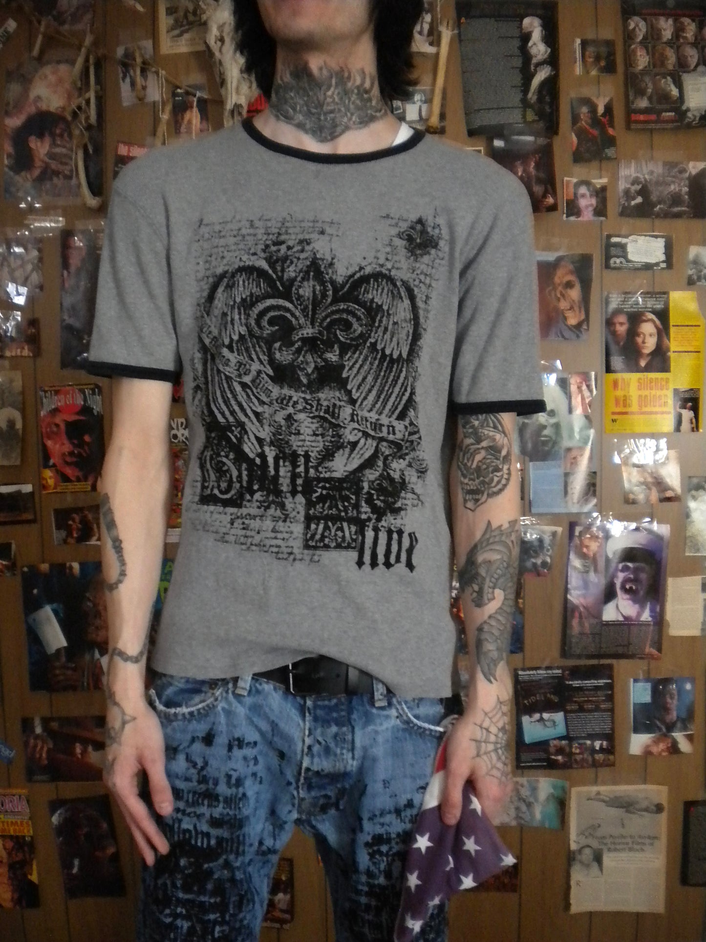 1/1 Born Alive Grey Ringer Tee