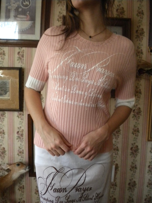 1/1 Fawn Prayer Pink Sweater