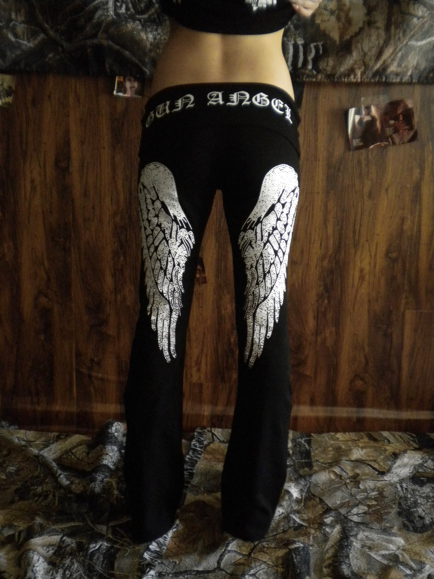 Gun Angel Low Rise Black Yoga Pant