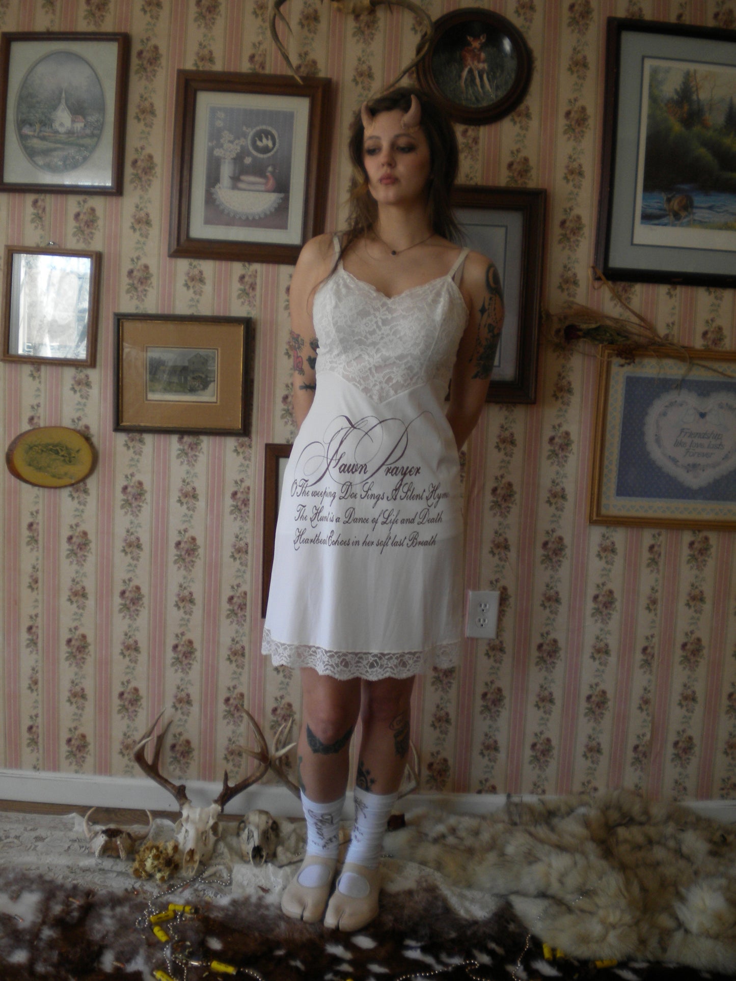 1/1 Fawn Prayer Slip Dress Small