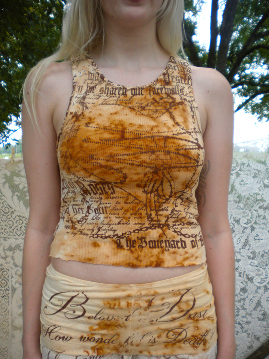Rust Dyed Boneyard Tank Top