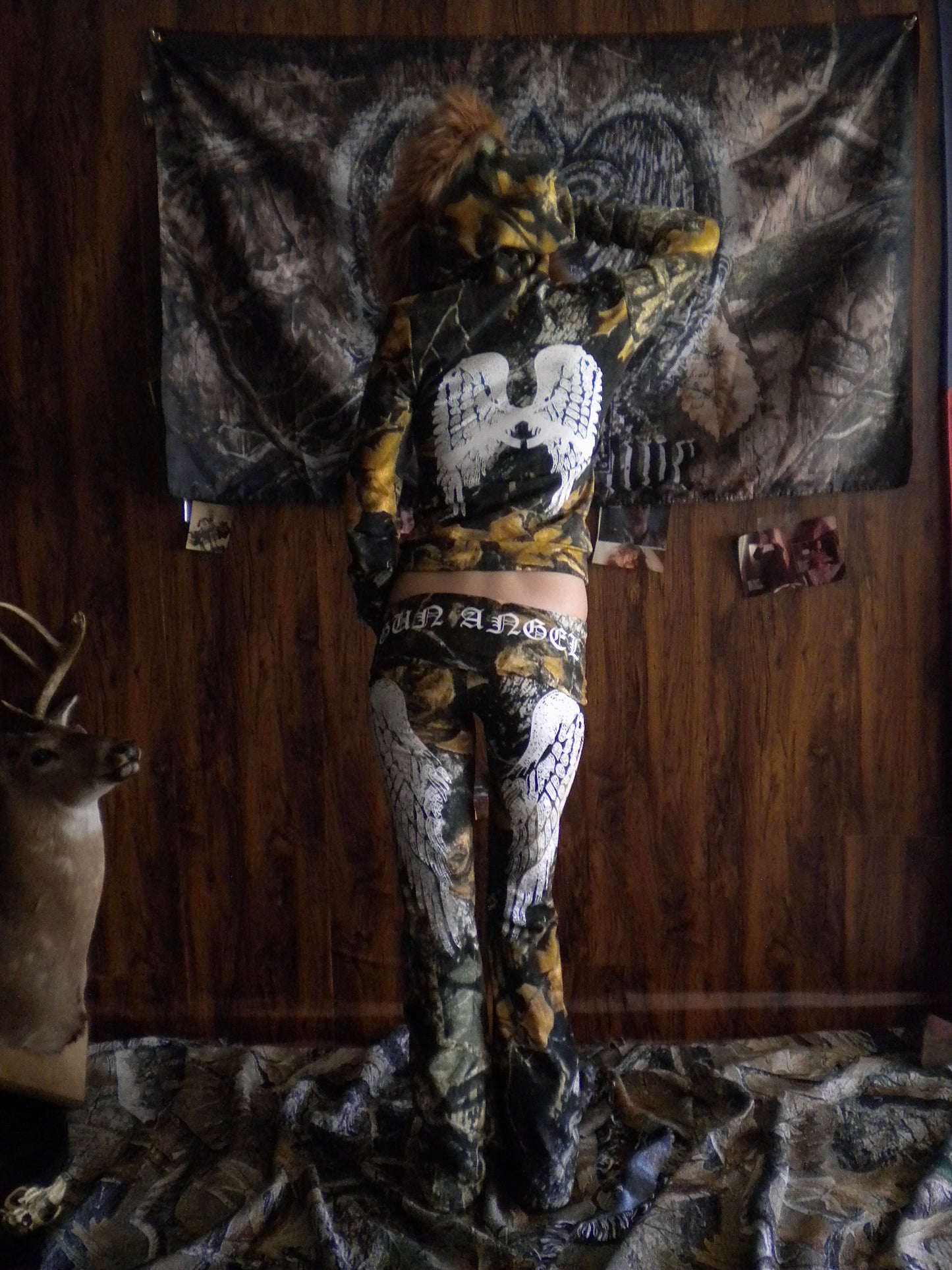 Gun Angel Camo Low Rise Yoga Pants