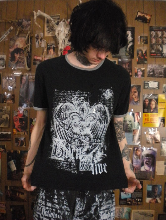 1/1 Born Alive Black Ringer Tee