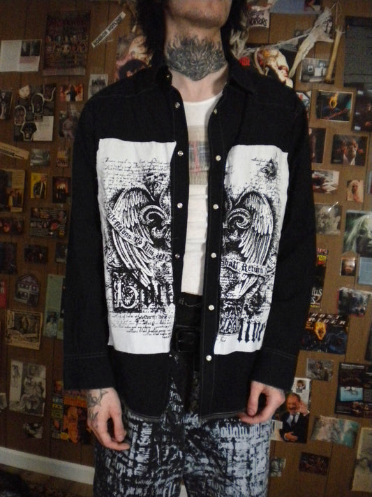 1/1 Born Alive Black Button Up