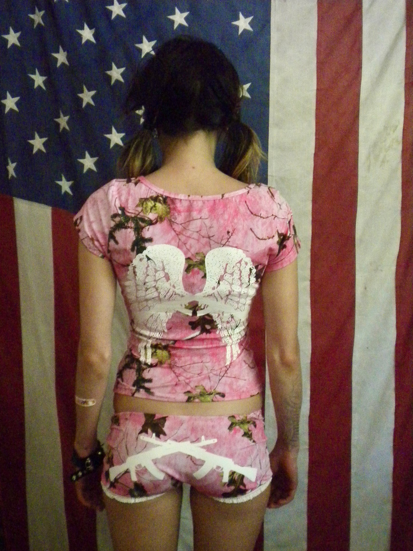 PREORDER Pink Camo Gun Angel Top