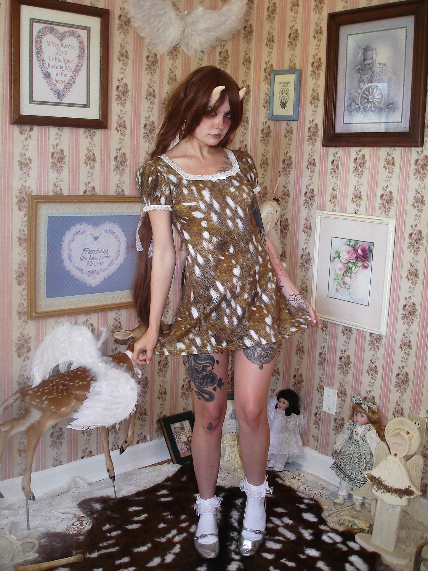 Fawn Prayer Mini Dress