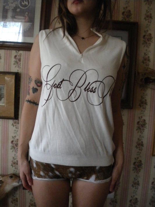1/1 Fawn Prayer Vest Sweater