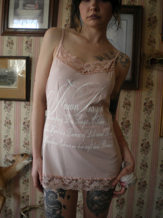 1/1 Fawn Prayer Pink Lace Trim Cami