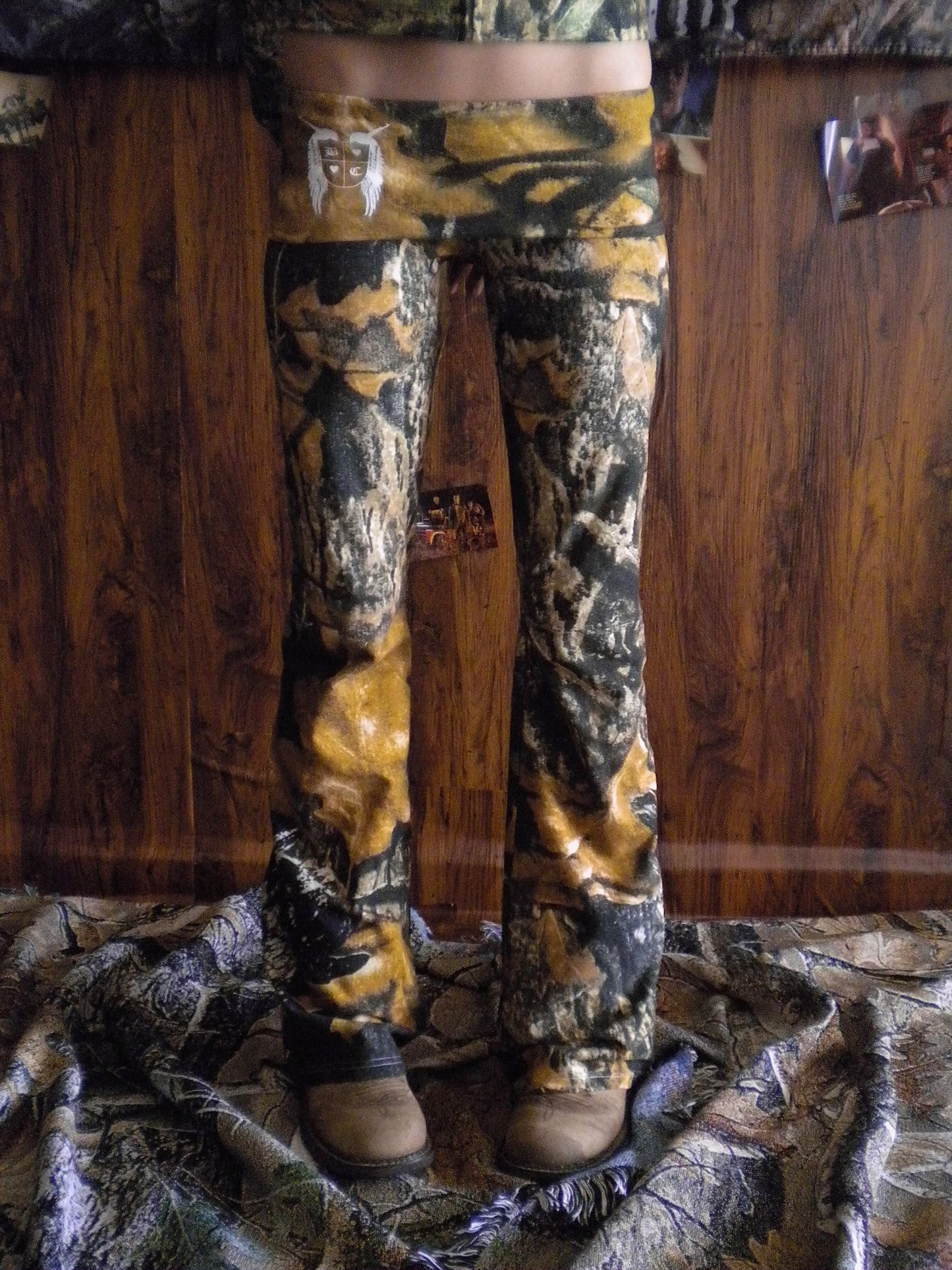 Gun Angel Camo Low Rise Yoga Pants