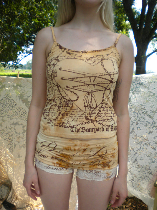 Rust Dyed Boneyard Ashes Cami