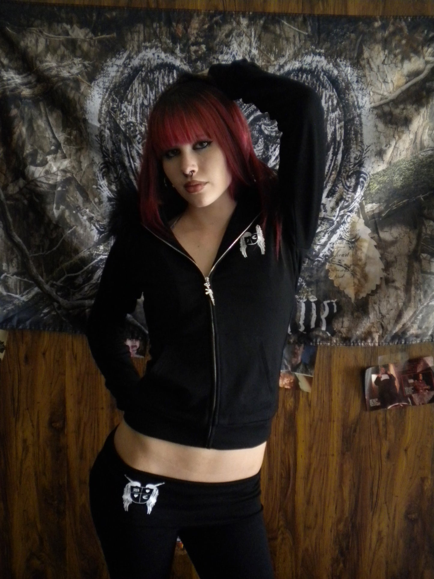 Gun Angel Black Fur Trim Jacket