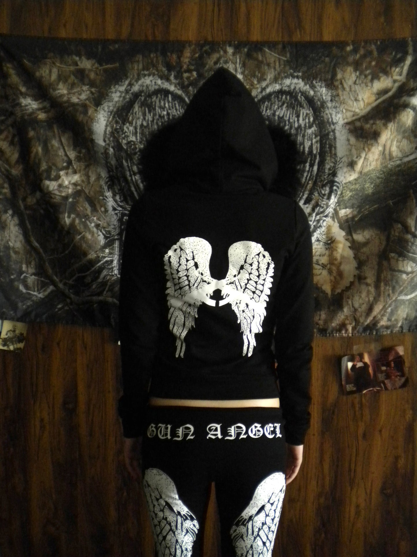 Gun Angel Black Fur Trim Jacket