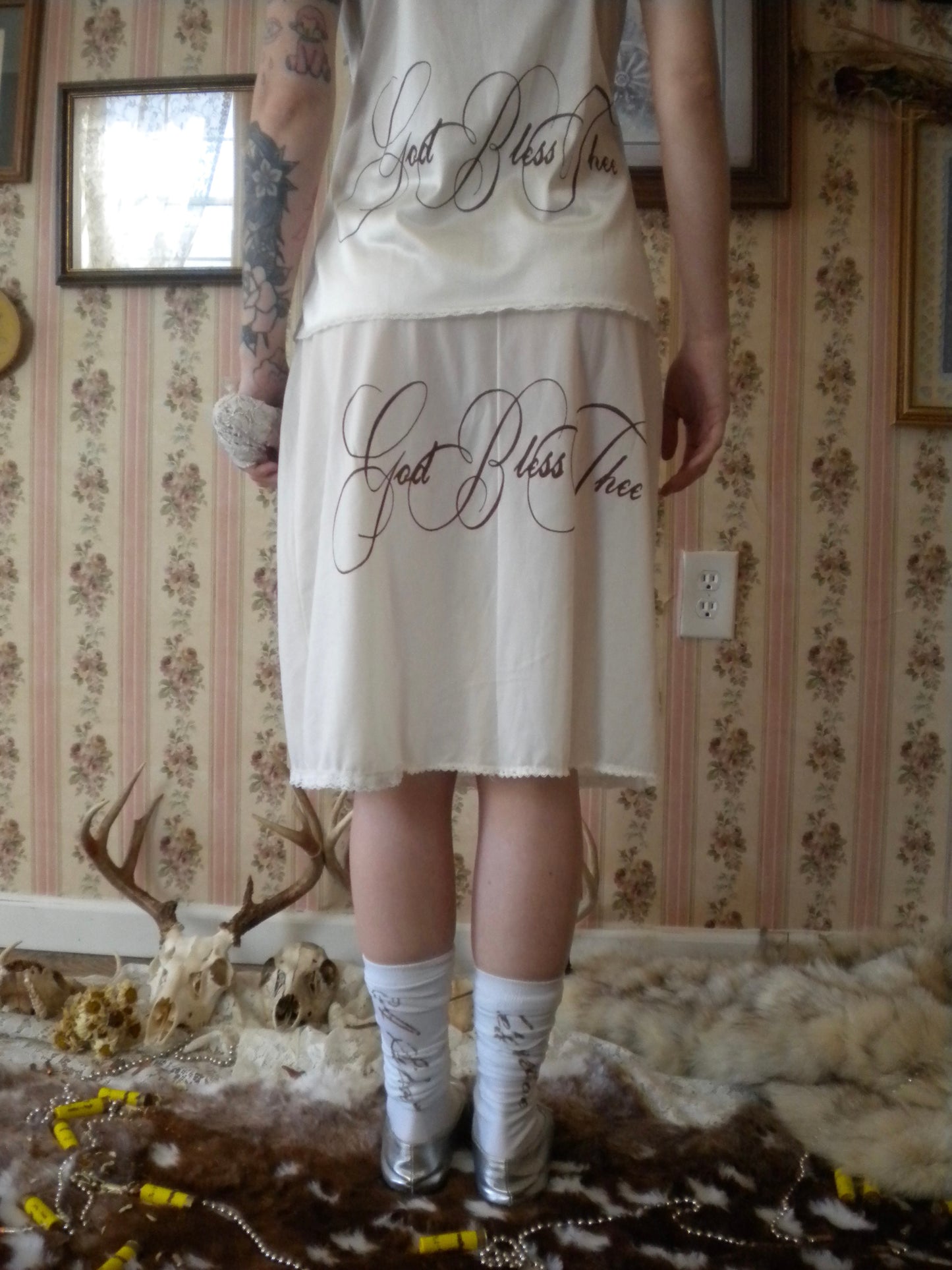 1/1 Fawn Prayer Slip Skirt Small