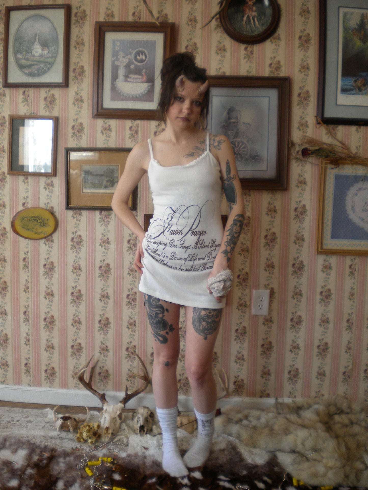 Fawn Prayer Pointelle Dress