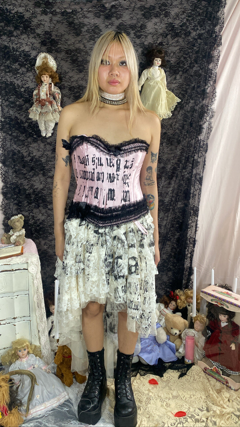SoulMate Pink and Black Corset