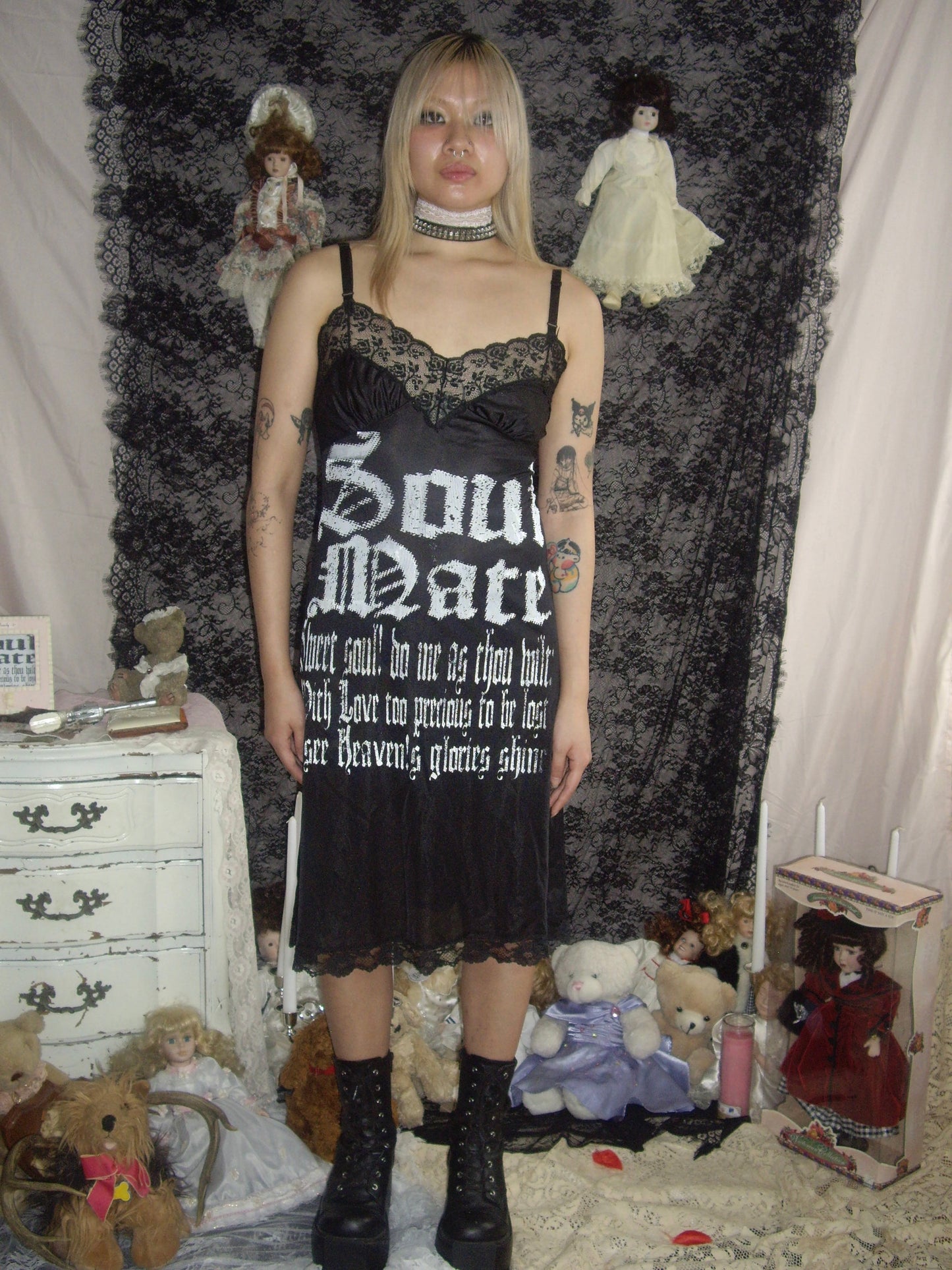 SoulMate Black Slip Dress
