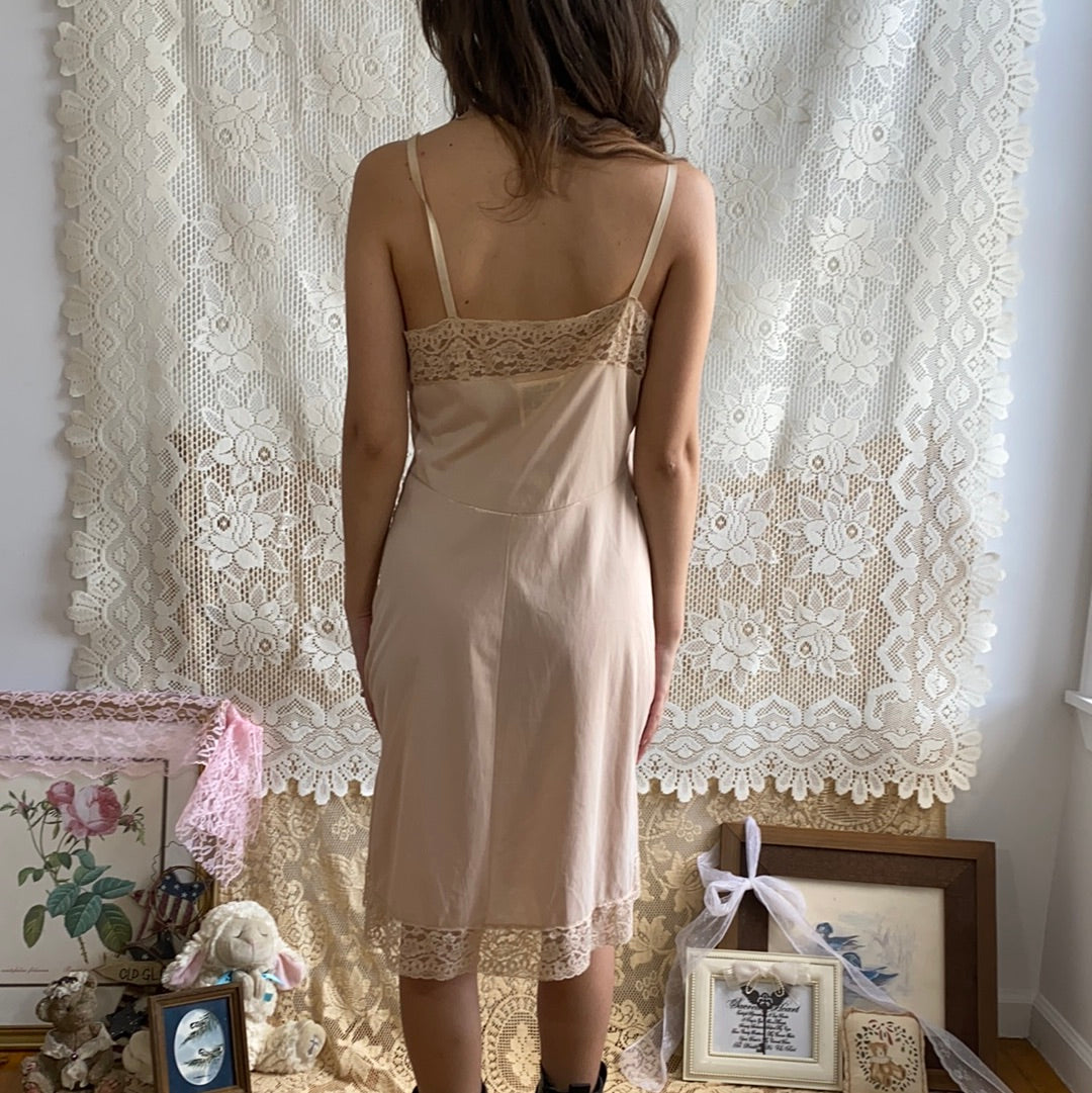 Sacred Heart Nude Slip Dress