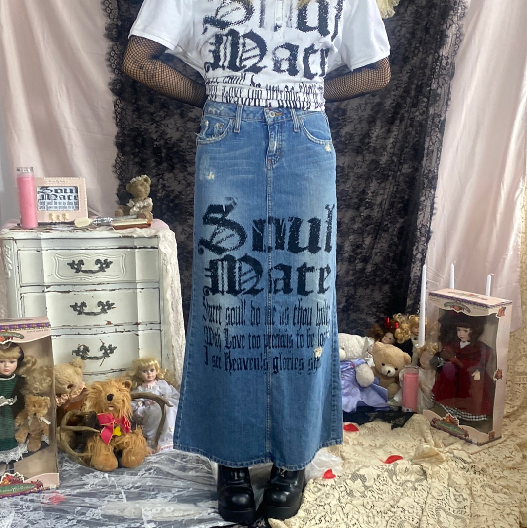 SoulMate Maxi Jean Skirt